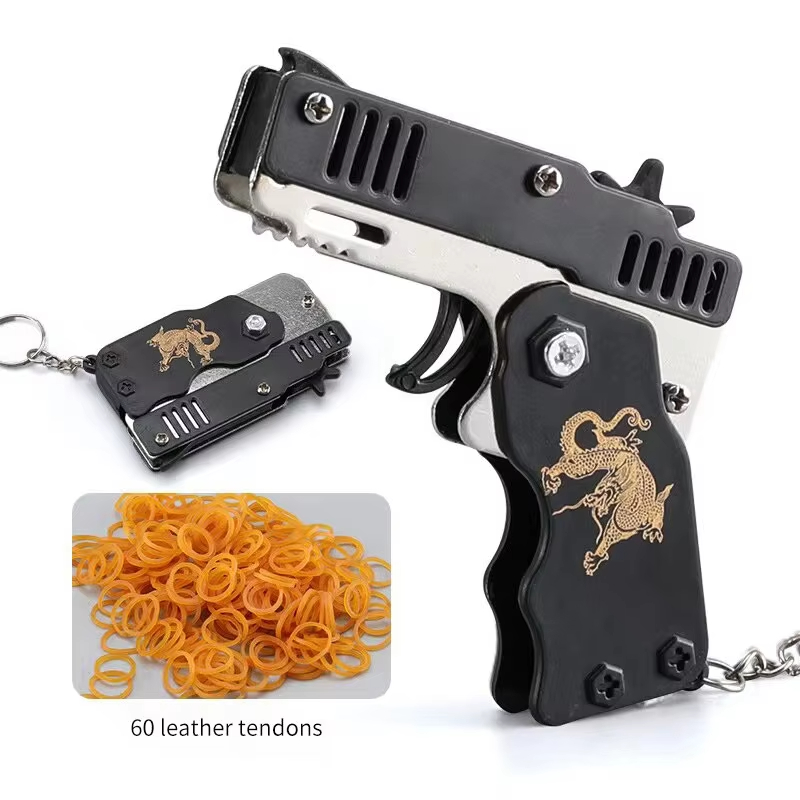 Home Security Gun - Mini pistolet na gumki recepturki w