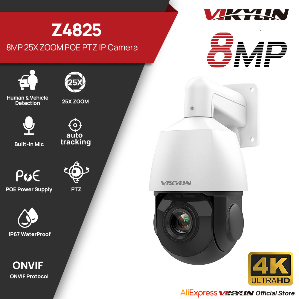 Home Security Service - Kamera IP Vikylin 4K 8MP PTZ