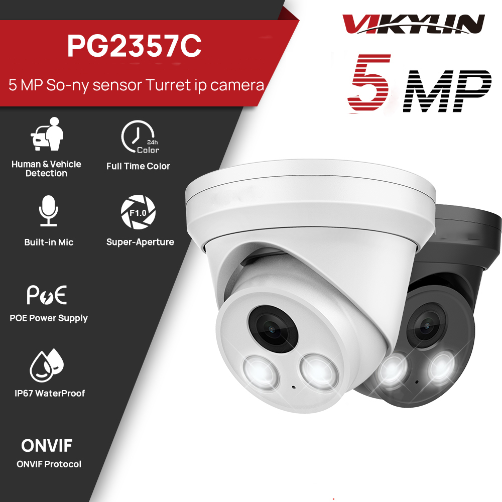 Home Security Options - Kamera IP VIKYLIN 5MP z kolorowym
