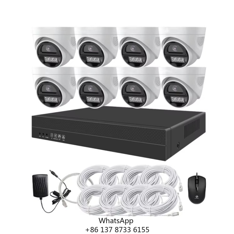 Home Security Kit - Zestaw kamer CCTV 4-kanałowy 8-kanałowy Full