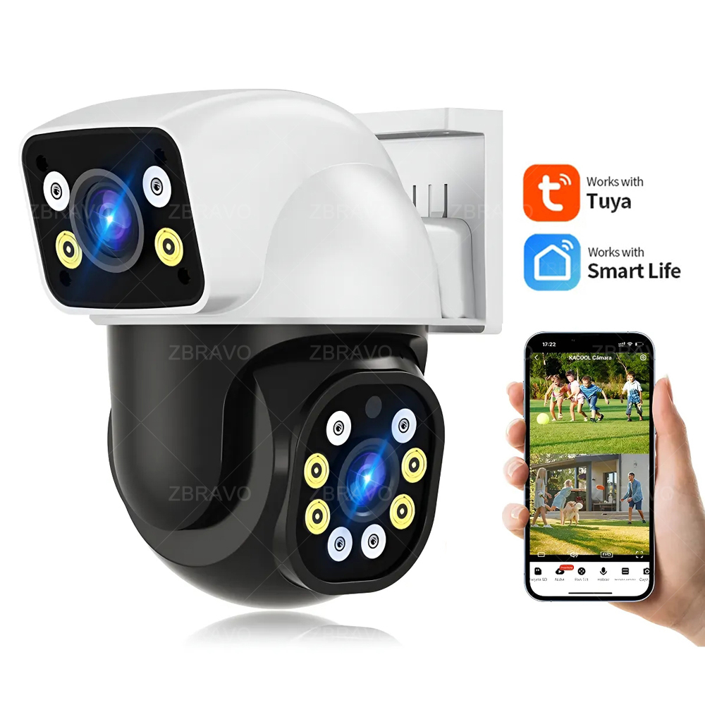 Home Security Siren - Smartlife 8MP WiFi Tuya Kamera Zewnętrzna
