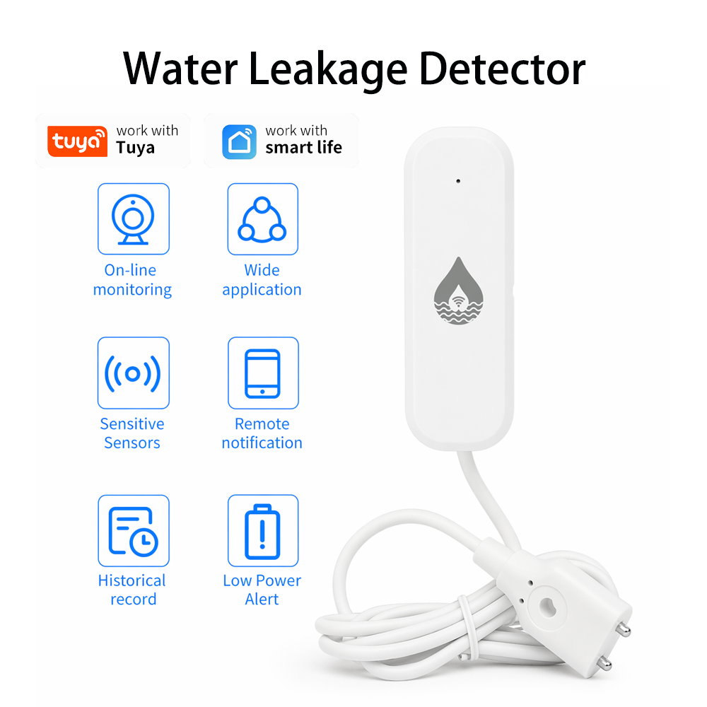 Home Security Device - Czujnik alarmowy wycieku wody YFK WiFi/Zigbee,