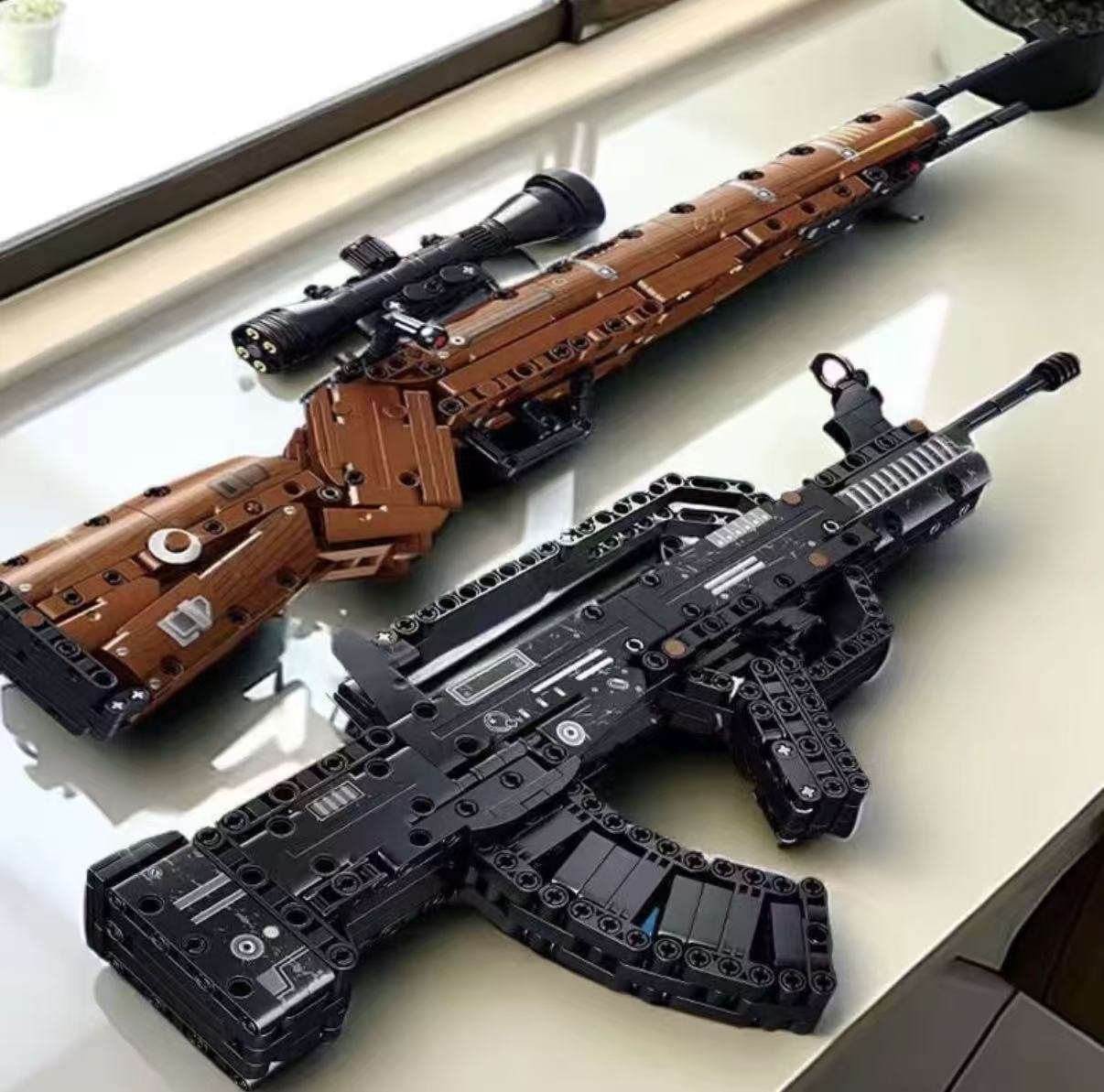 Home Security Gun - Klocki konstrukcyjne - karabin snajperski 98k,