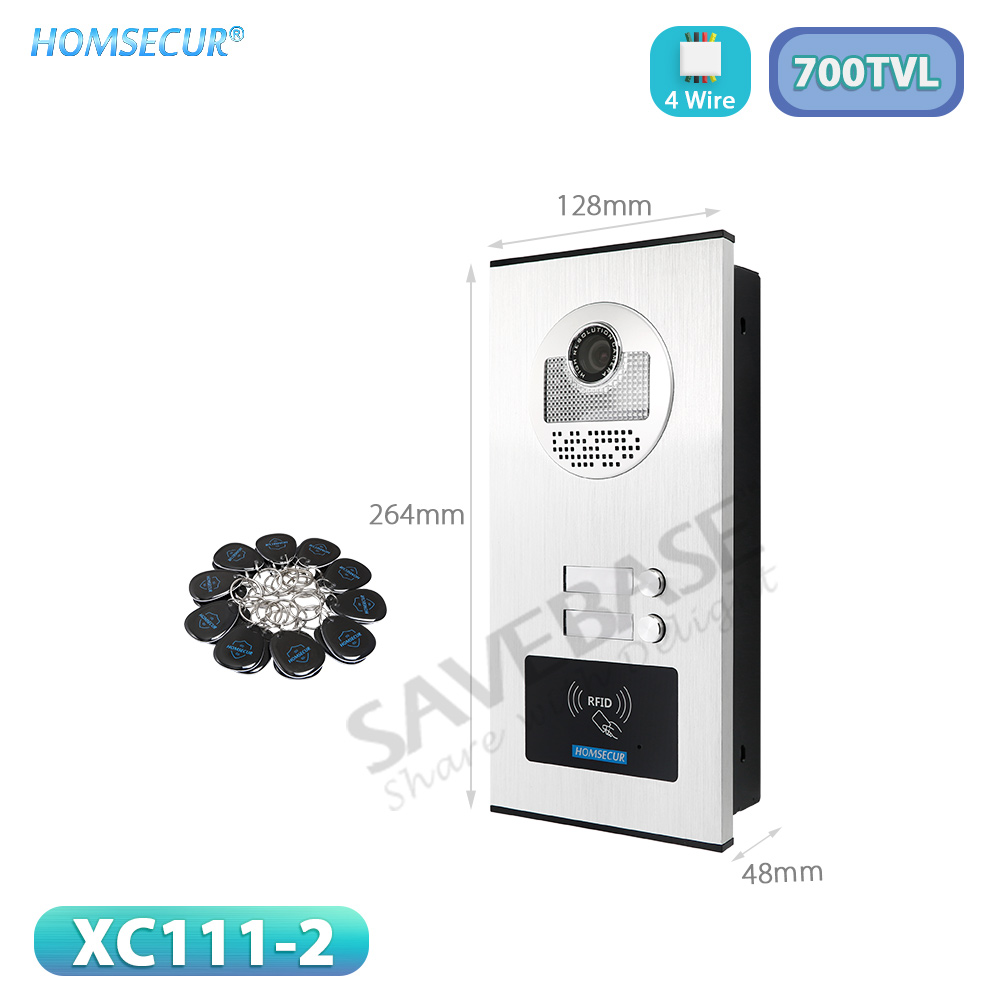 Home Security Key Fob - XC111-2 Kamera dzwonkowa do montażu podtynkowego