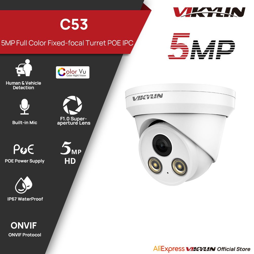 Home Security Service - Kamera IP VIKYLIN 5MP Full Color
