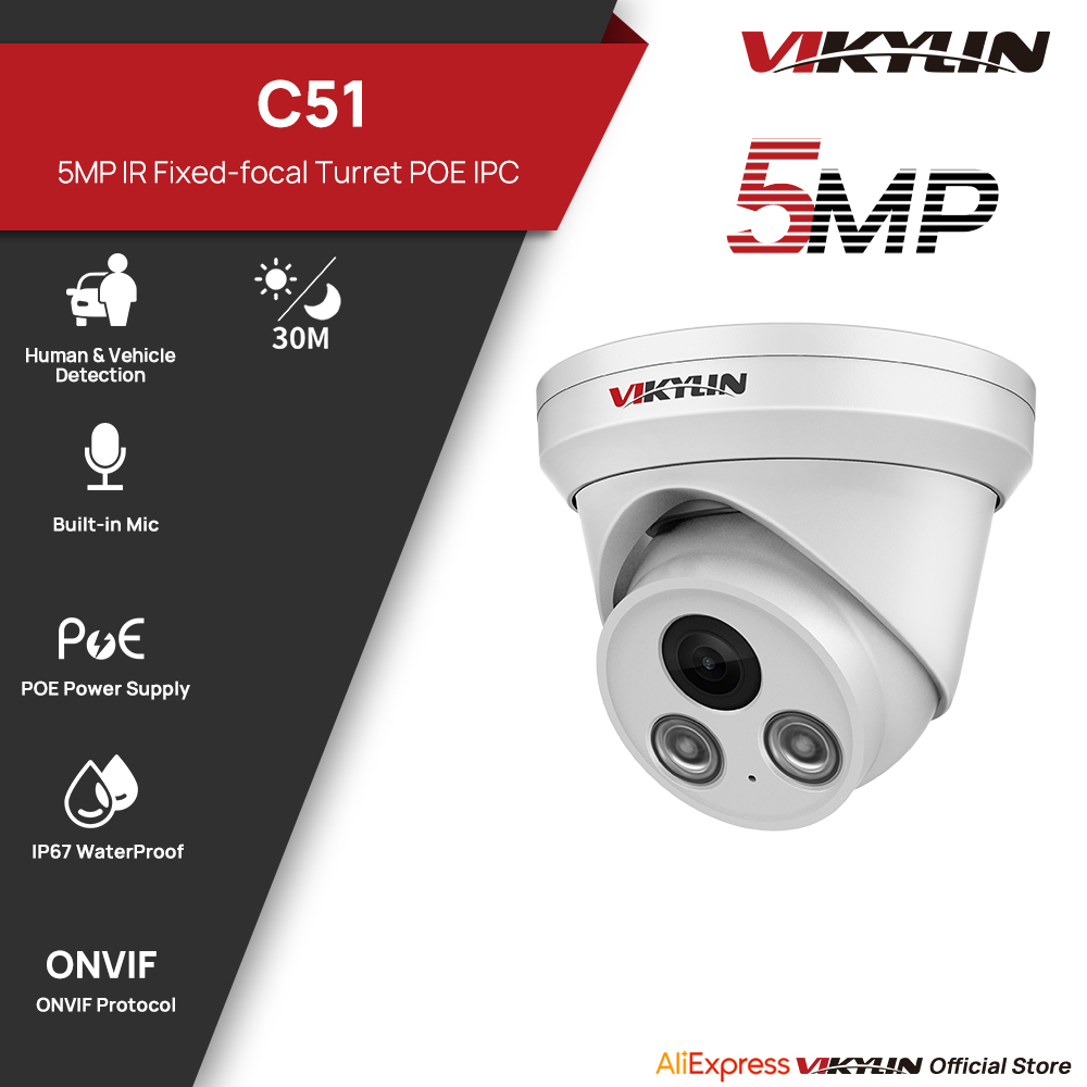 Home Security Service - Kamera IP VIKYLIN 5MP z oświetleniem
