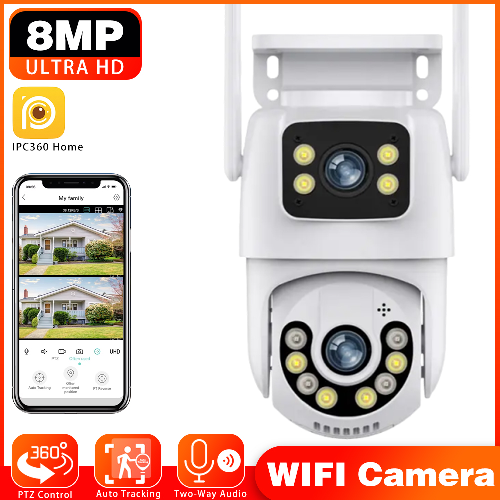 Home Security Kamera - Kamera IP IPC360 8MP z Wi-Fi