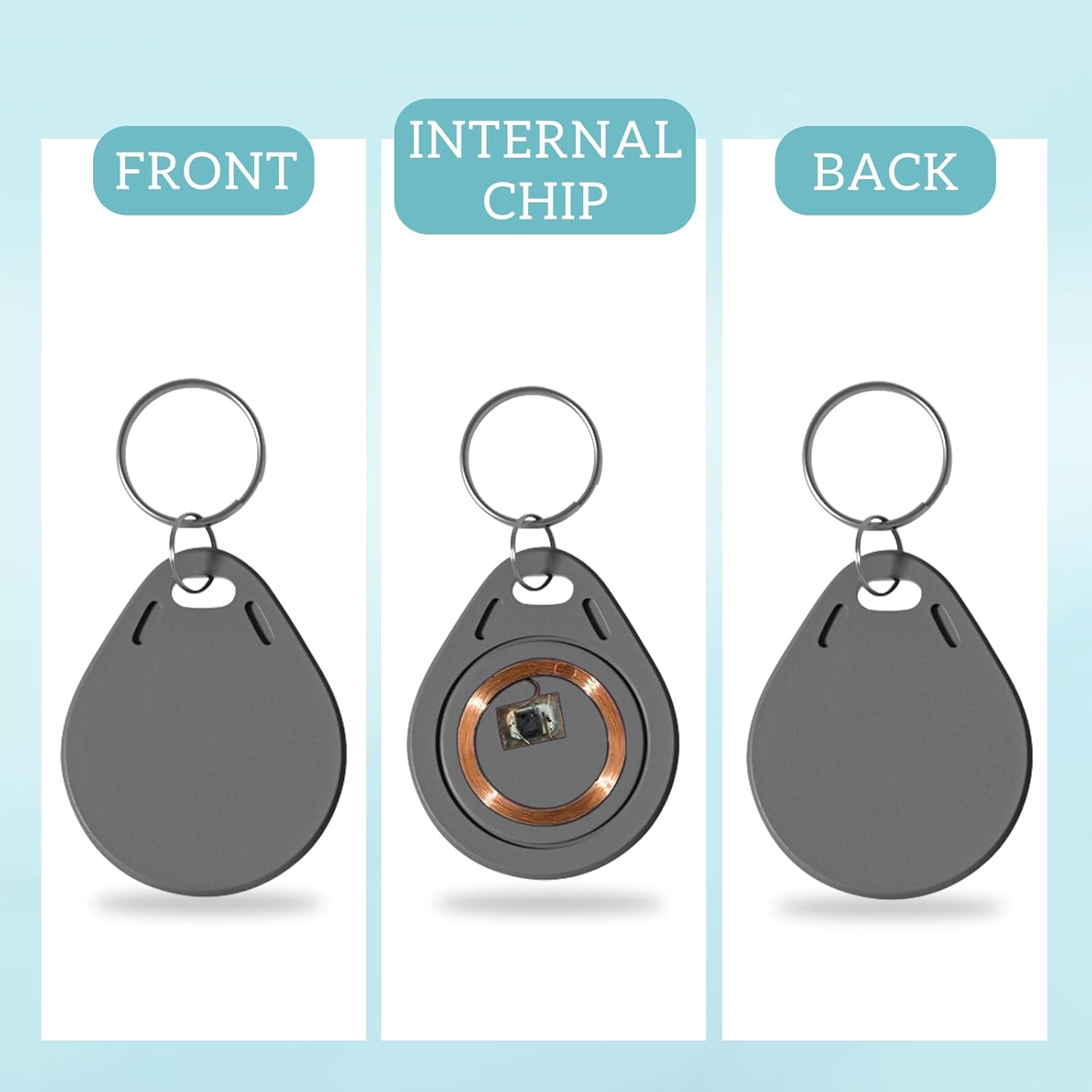 Home Security Key Fob - 100 szt. NFC Smart Key Tag