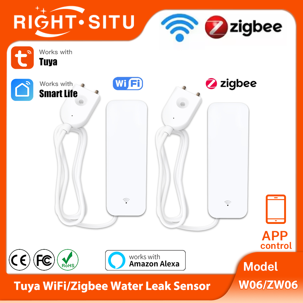 Home Security Device - Czujnik zalania Tuya WiFi Zigbee, inteligentny