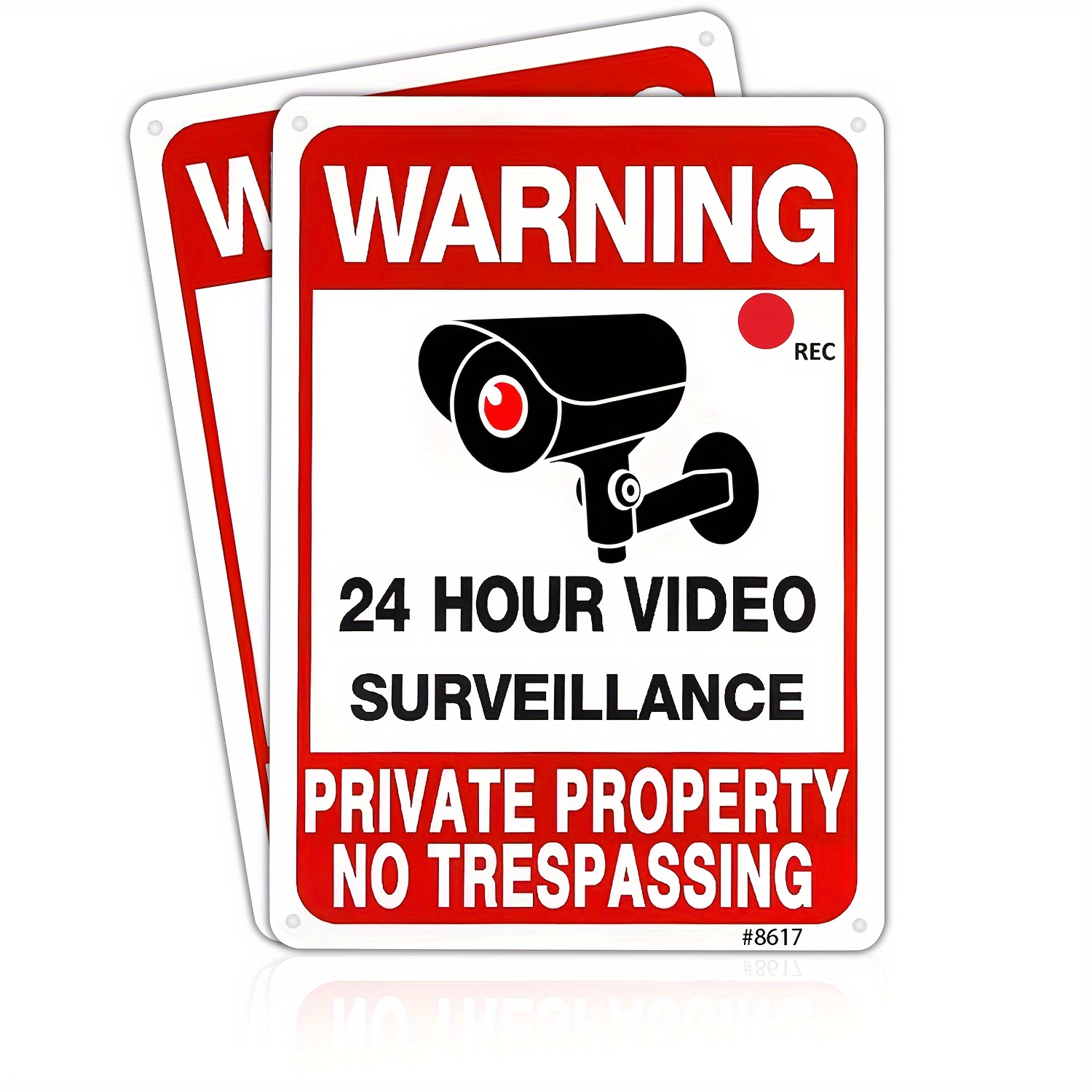 Home Security Usa - Tablica ostrzegawcza z napisem: 24-godzinny monitoring