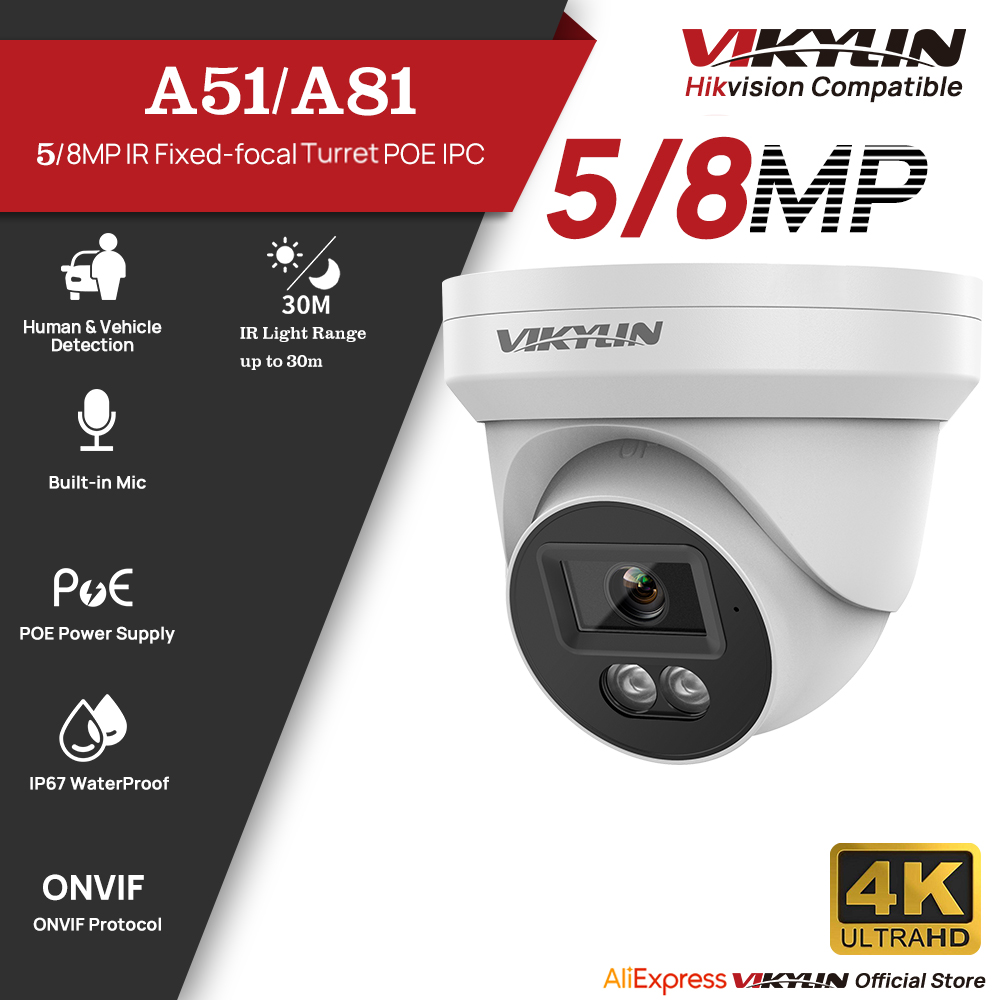 Home Security Service - Kamera IP VIKYLIN 5/8MP HD PoE