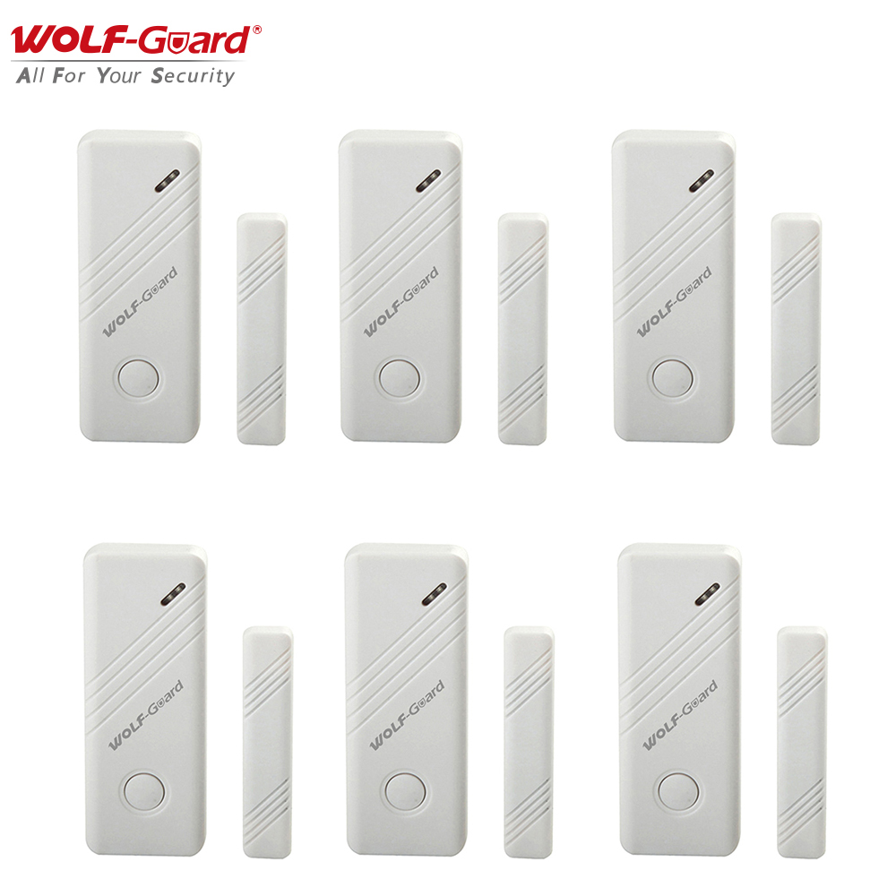 Home Security Diy - 6 x Wolf-Guard Bezprzewodowy czujnik kontaktowy