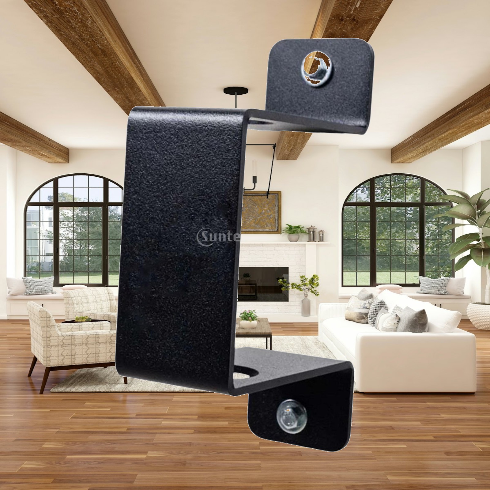 Home Security Training - Stojak ścienny na sztangę, stalowa konstrukcja,