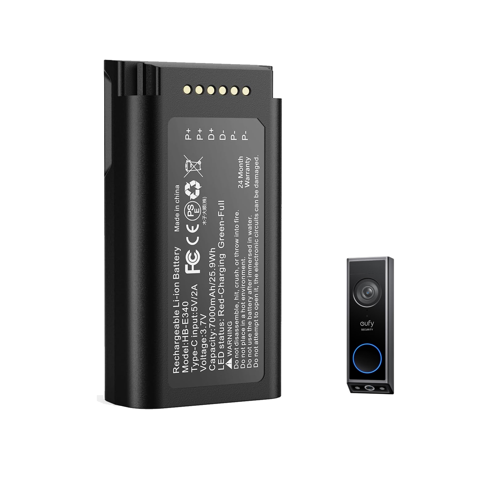 Home Security Eufy - Akumulator litowy 7000mAh do wideodomofonu Eufy