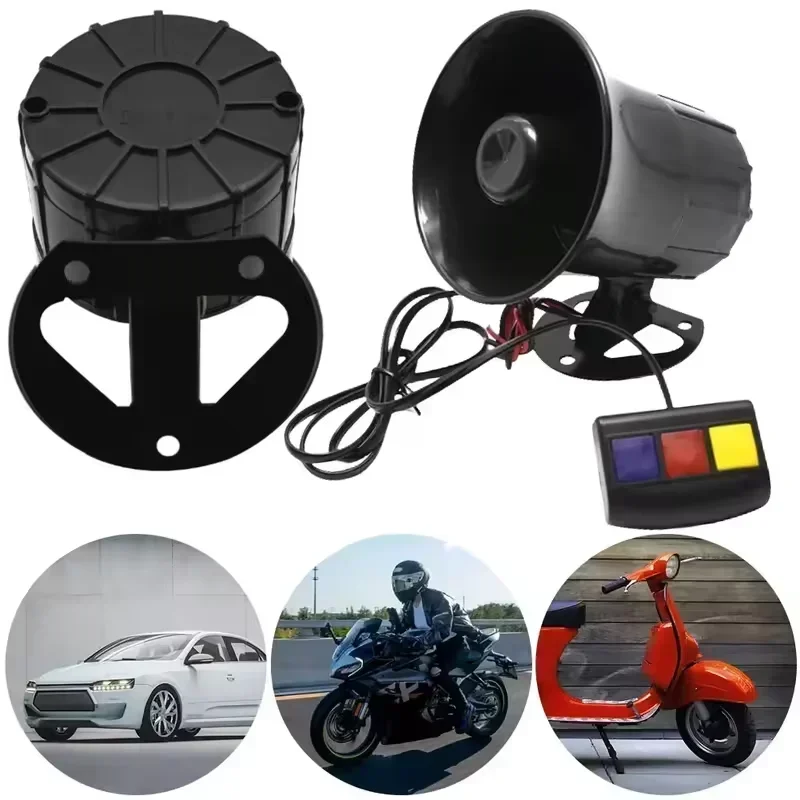 Home Security Police - Głośny klakson samochodowy 12V z 3