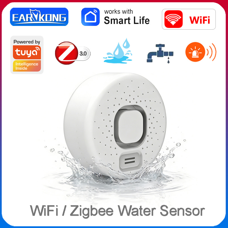 Home Security Options - Inteligentny czujnik wycieku wody współpracujący z