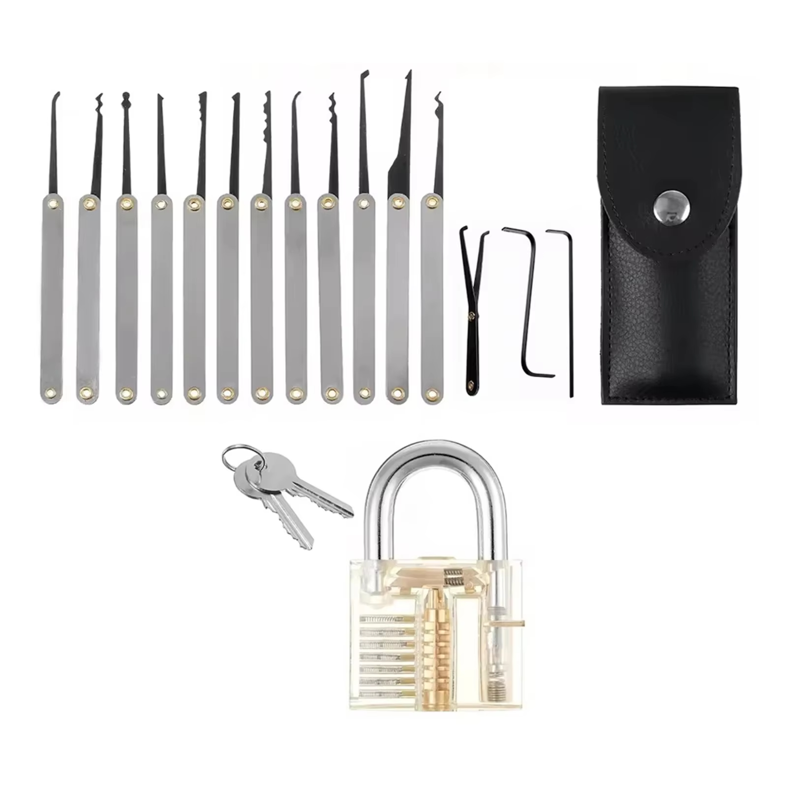 Lock Picking Set - Zestaw narzędzi wielofunkcyjnych 15 szt. Przenośny