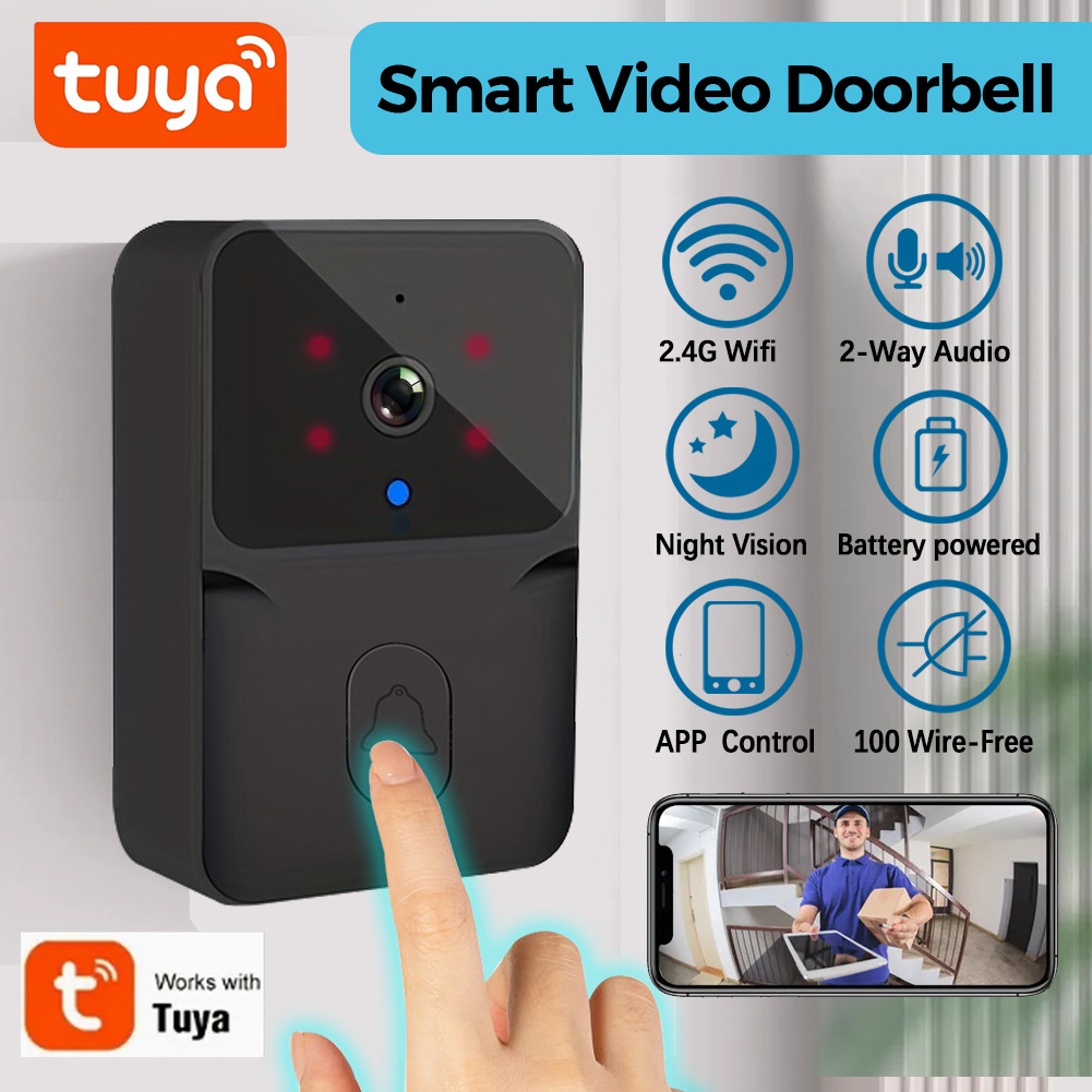 Home Security Blink - Bezprzewodowy inteligentny wideodomofon Tuya, kamera bezpieczeństwa
