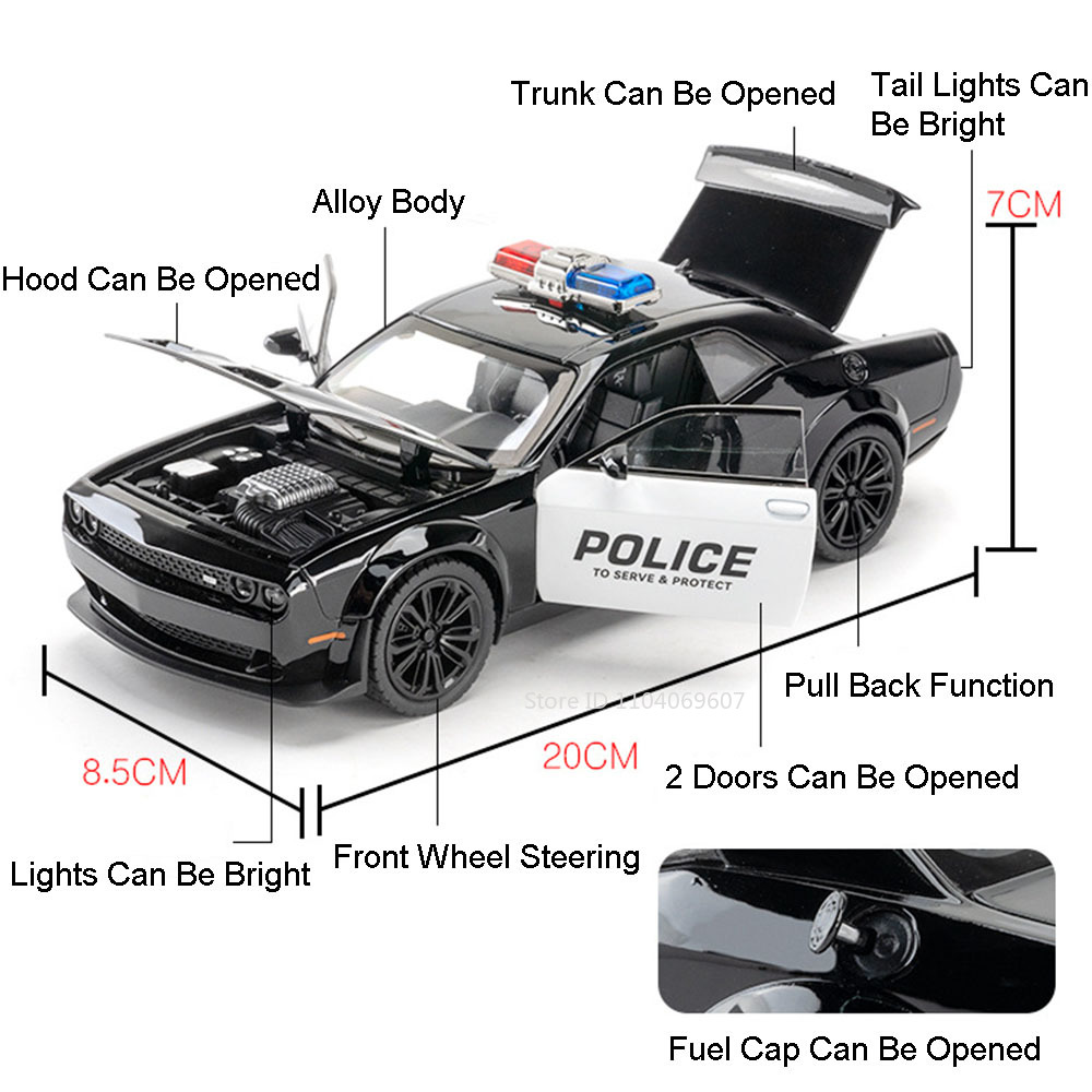 1:22 Challenger SRT Police Car – Home Security Police recenzja i cena