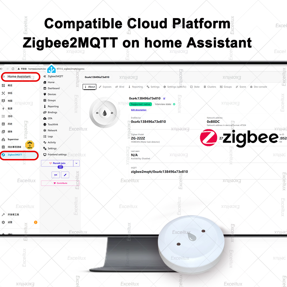 Detektor wody Zigbee czujnik w – Home Security Device recenzja i cena