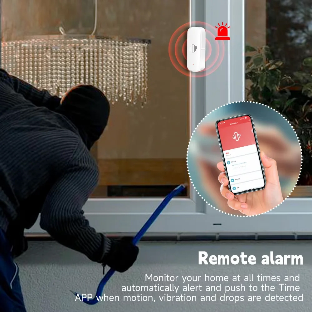 Inteligentny czujnik wibracji  – Home Security Device recenzja i cena