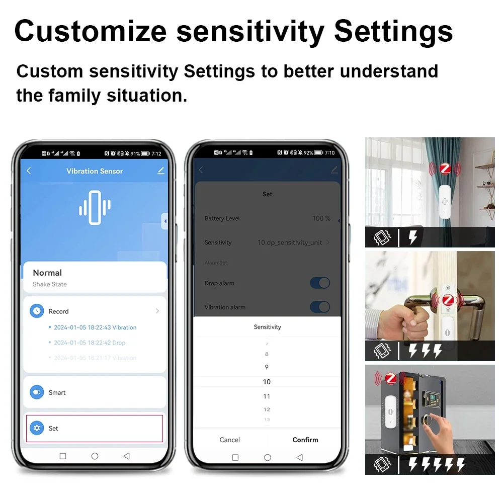 Inteligentny czujnik wibracji  – Home Security Device recenzja i cena