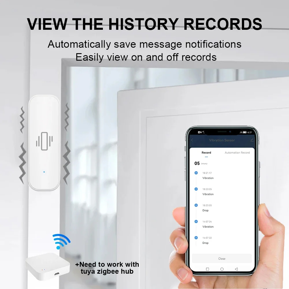 Inteligentny czujnik wibracji  – Home Security Device recenzja i cena