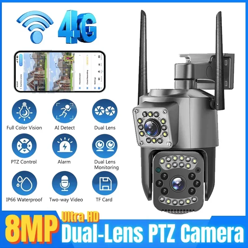 Kamera IP 8MP WIFI 4K PTZ Podw – Home Security Kamera recenzja i cena