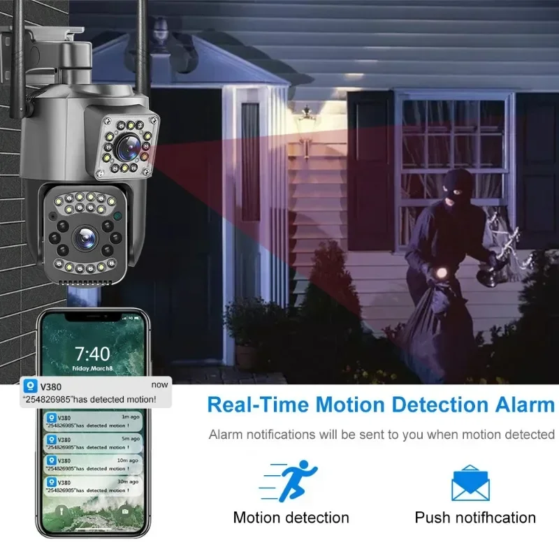 Kamera IP 8MP WIFI 4K PTZ Podw – Home Security Kamera recenzja i cena