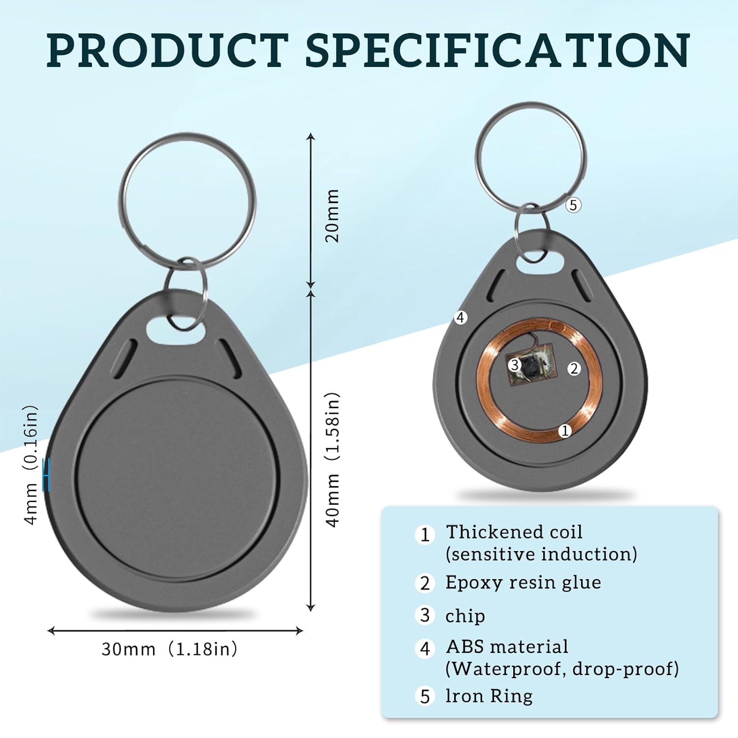 100 szt. NFC Smart Key Tag Car – Home Security Key Fob recenzja i cena