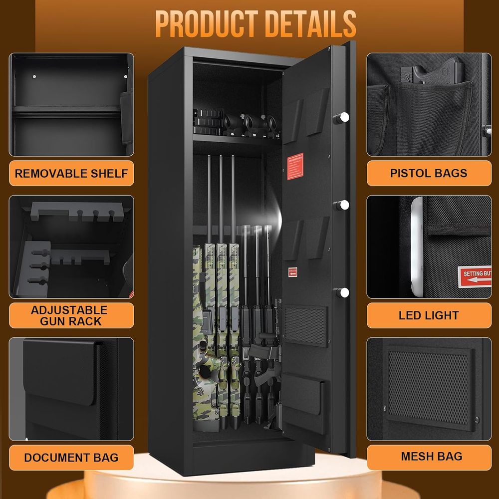 Karabiny kaliber 10-12, sejfy  – Home Security Gun recenzja i cena
