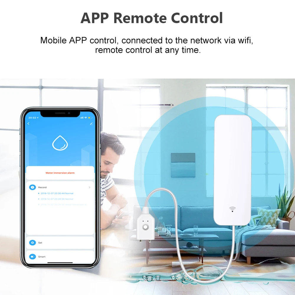 Czujnik zalania Tuya WiFi Zigb – Home Security Device recenzja i cena