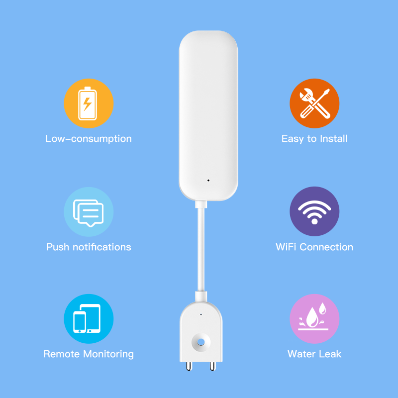 Tuya WiFi ZigBee czujnik wody  – Home Security Device recenzja i cena