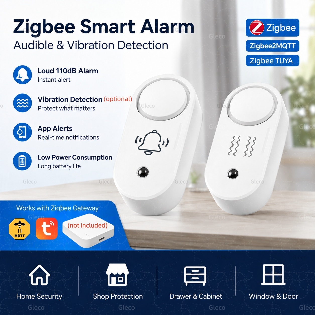 Alarm syrenowy Zigbee 110dB, o – Home Security Options recenzja i cena